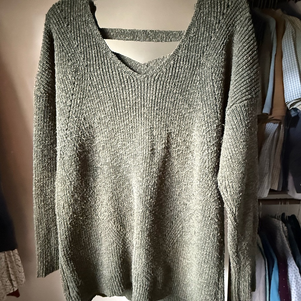 Torrid Olive V-Neck Sweater for Women